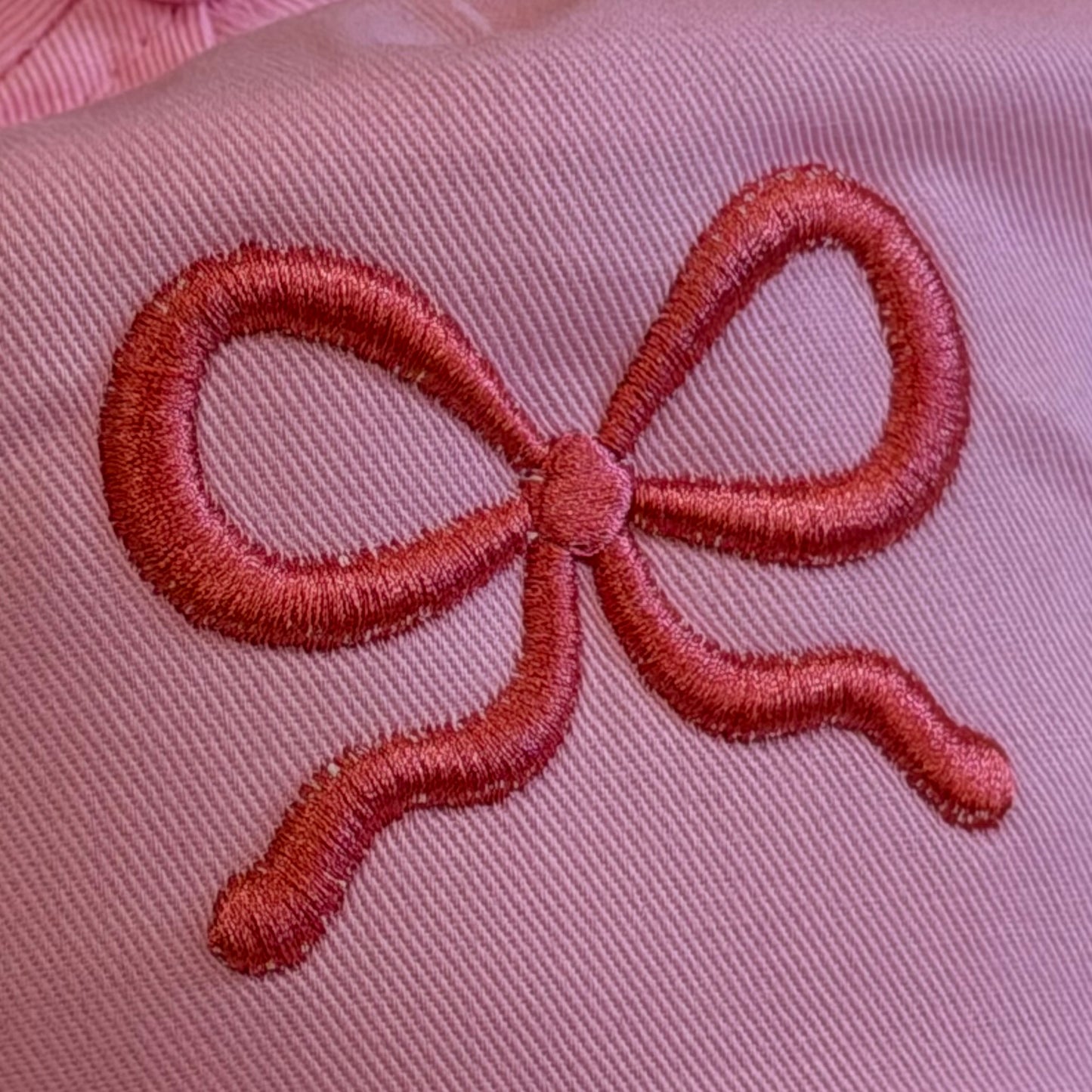 Kappe "3D Schleife“ rosa