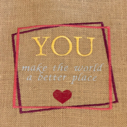 Jute Shopper "You"