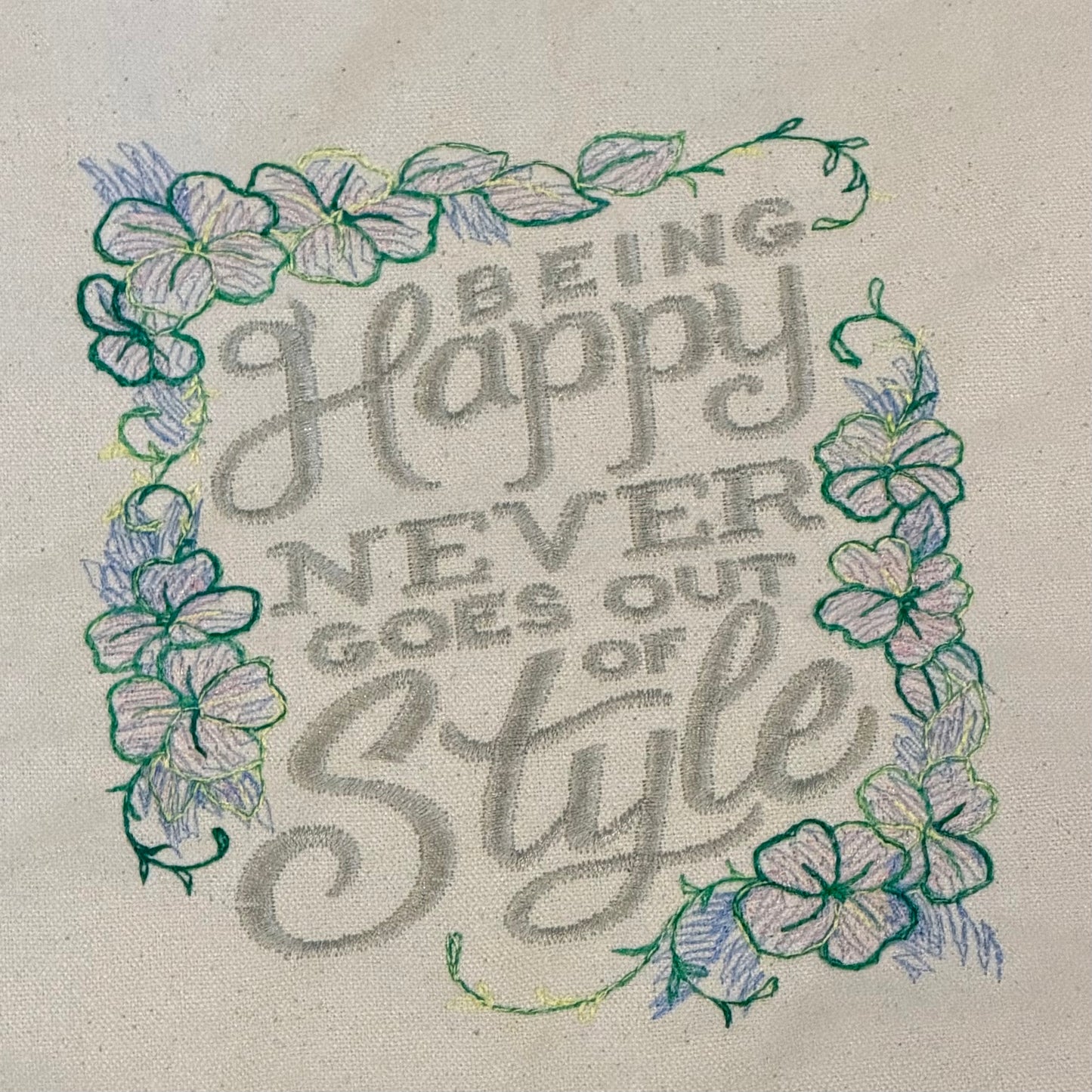 Canvas Shopper "being happy"