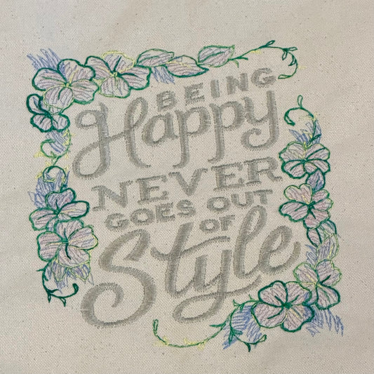 Canvas Shopper "being happy"