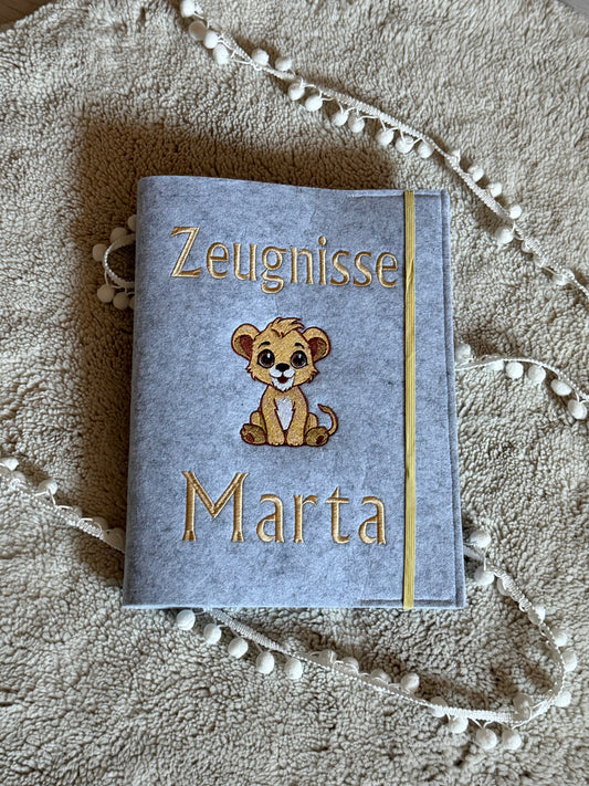 Zeugnishülle "Löwe"