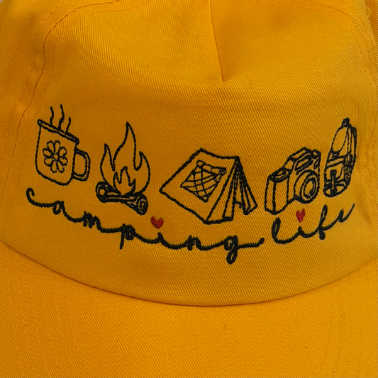 Cap gelb "camping life"