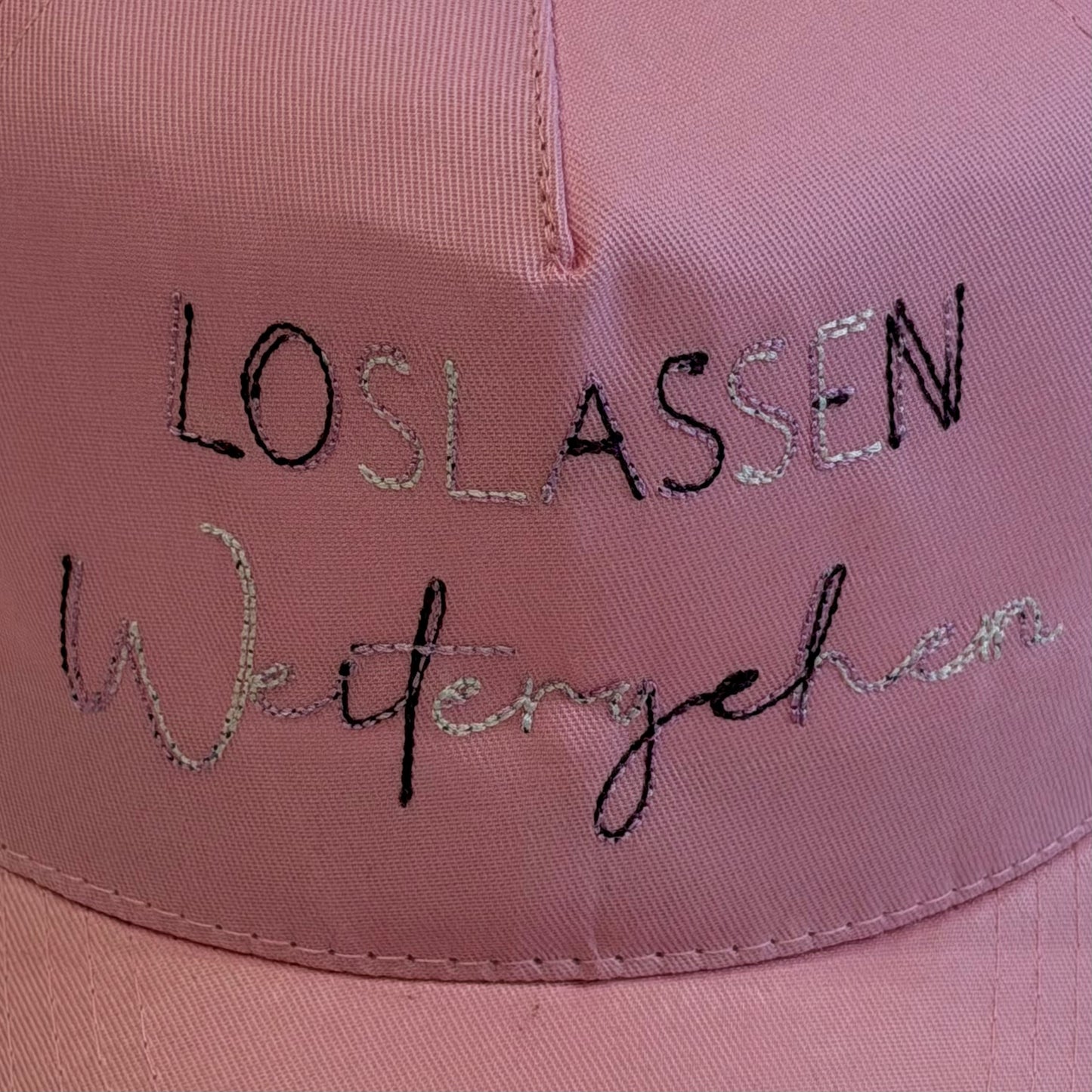 Cap pink "loslassen weitergehen"