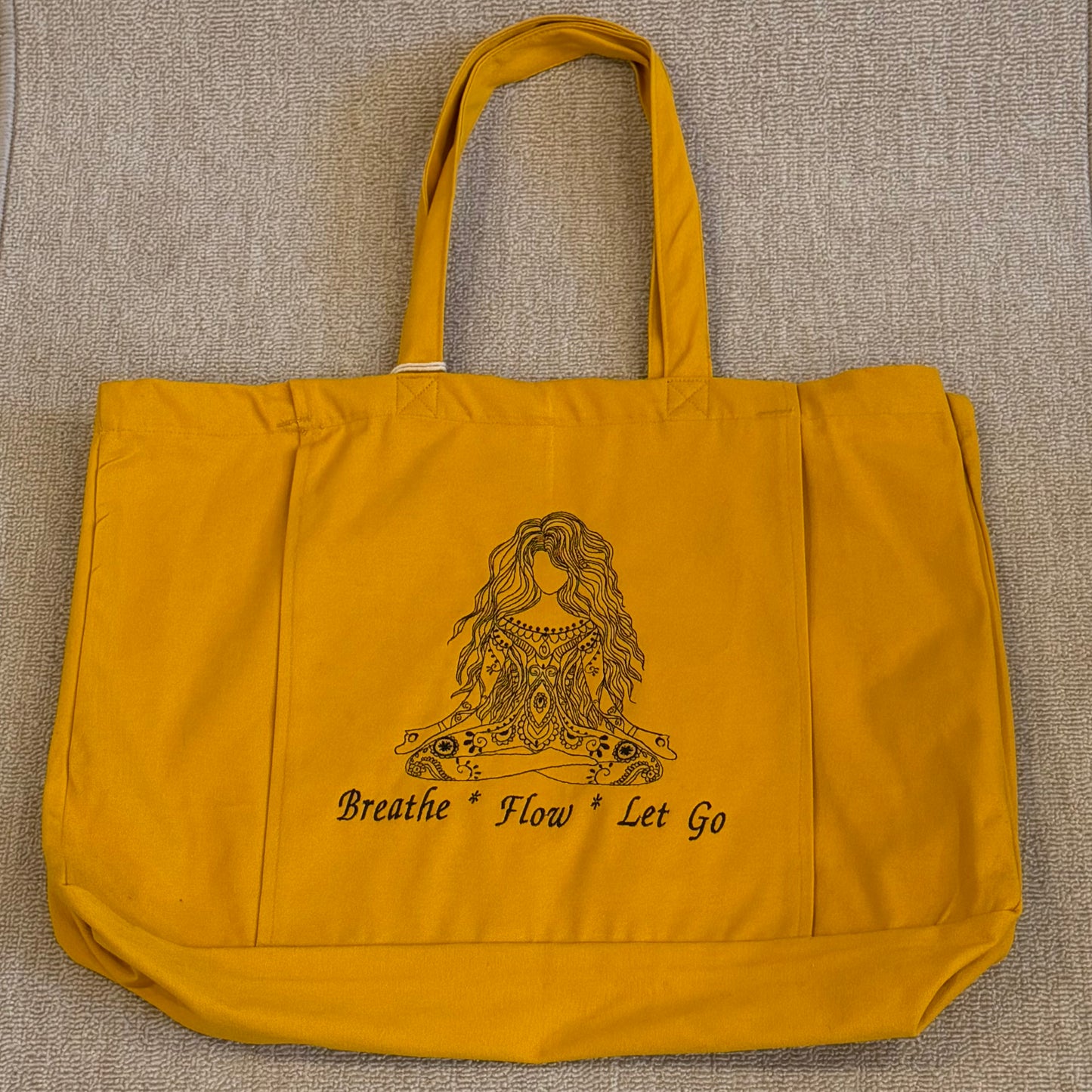 Yoga-Tasche "Breathe - Flow - Let Go"