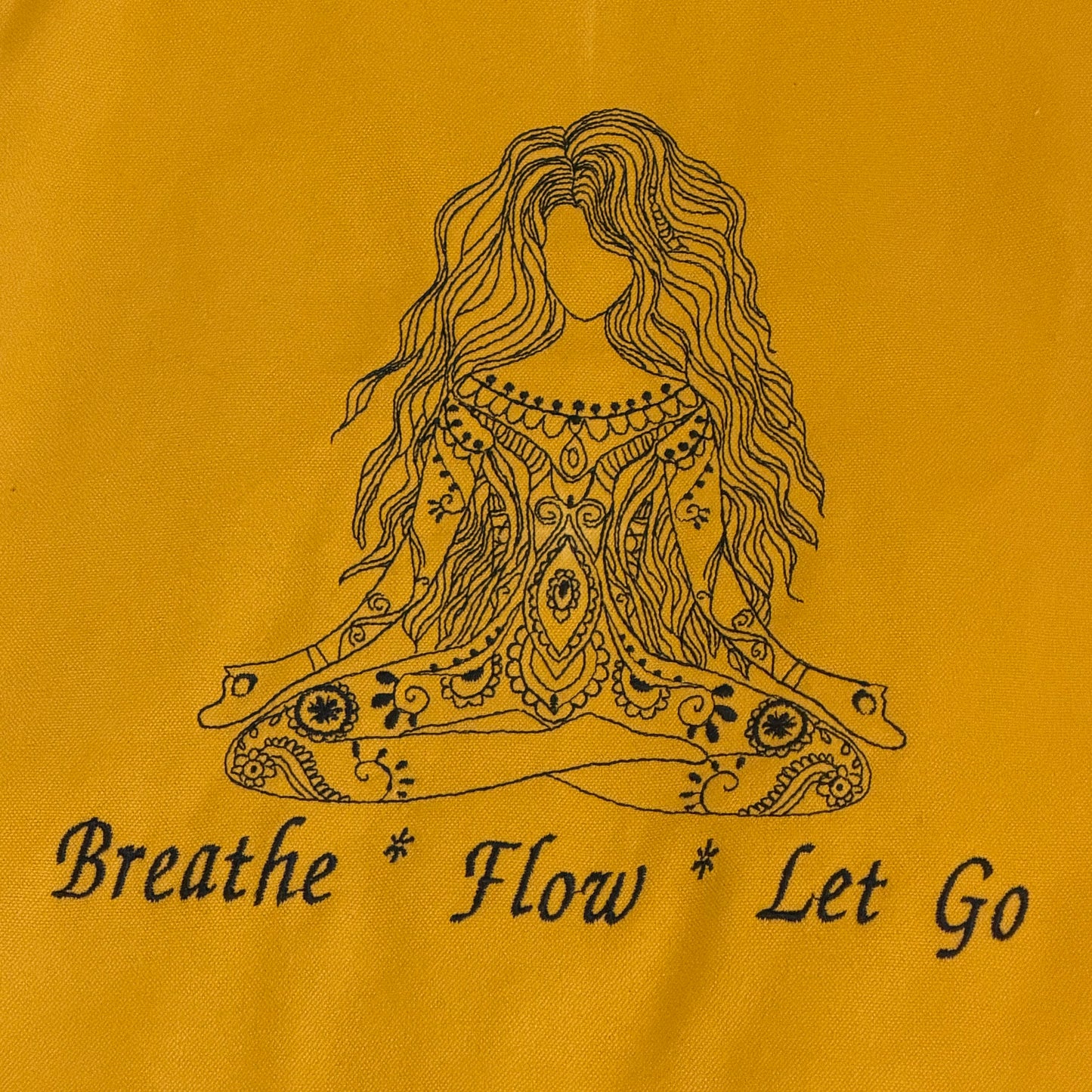 Yoga-Tasche "Breathe - Flow - Let Go"