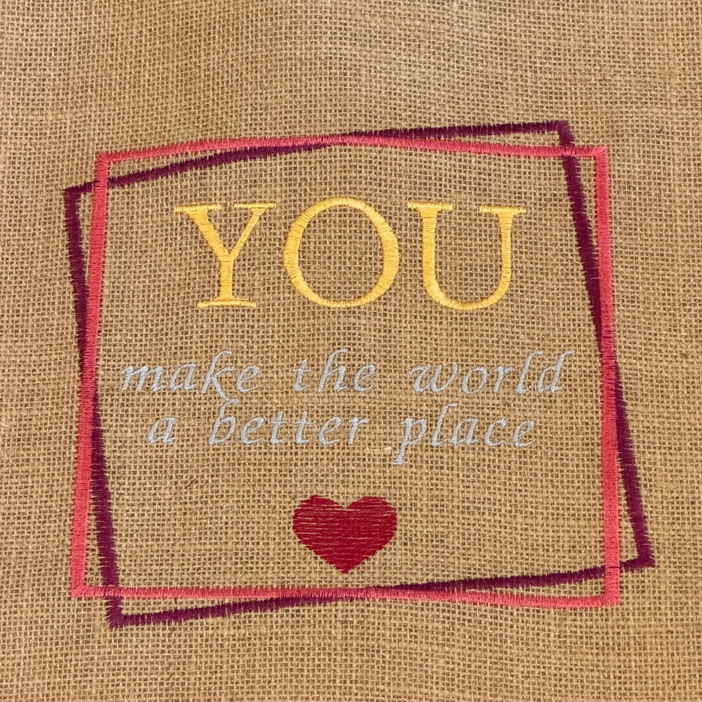 Jute Shopper "You"