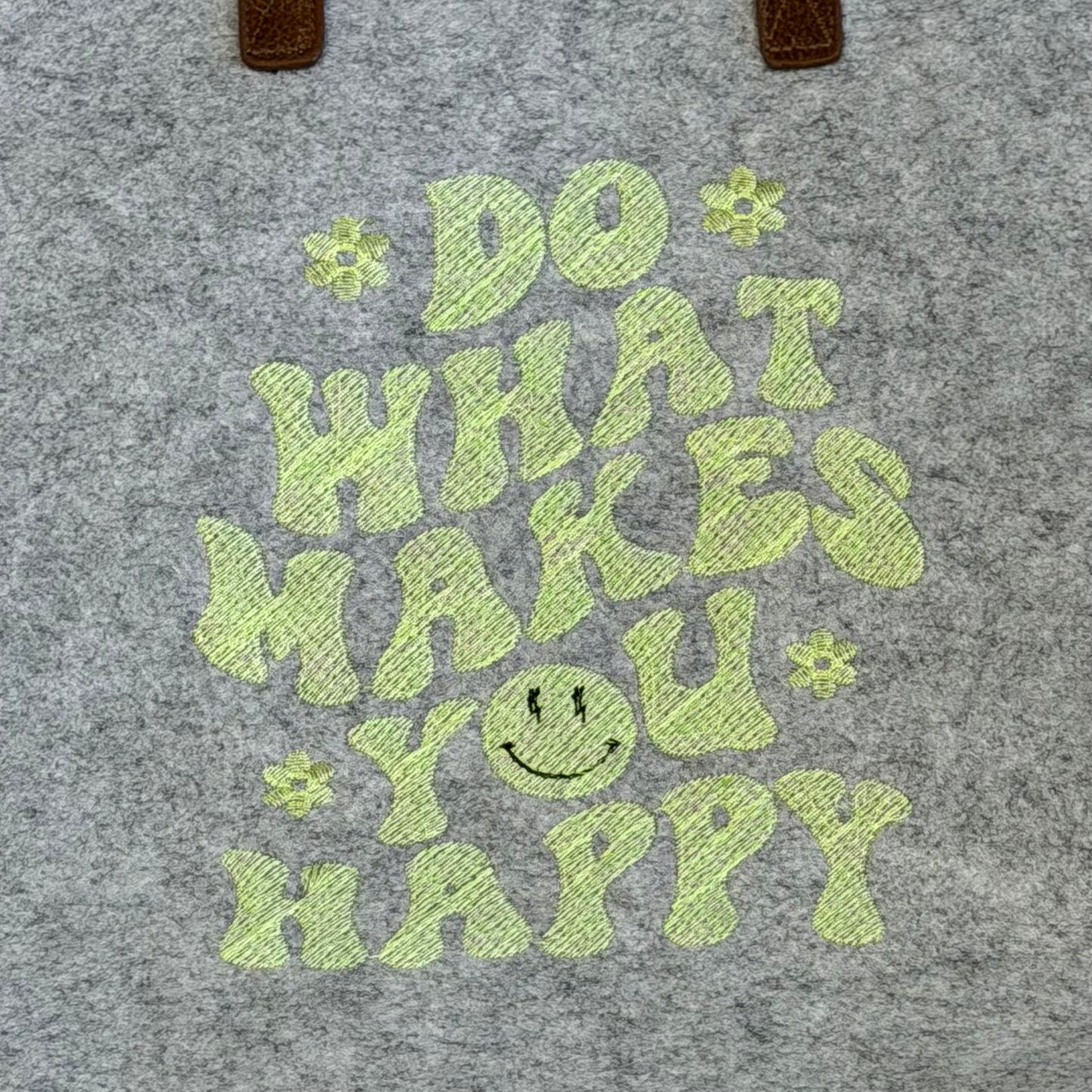 Filz Shopper "do what makes you happy"
