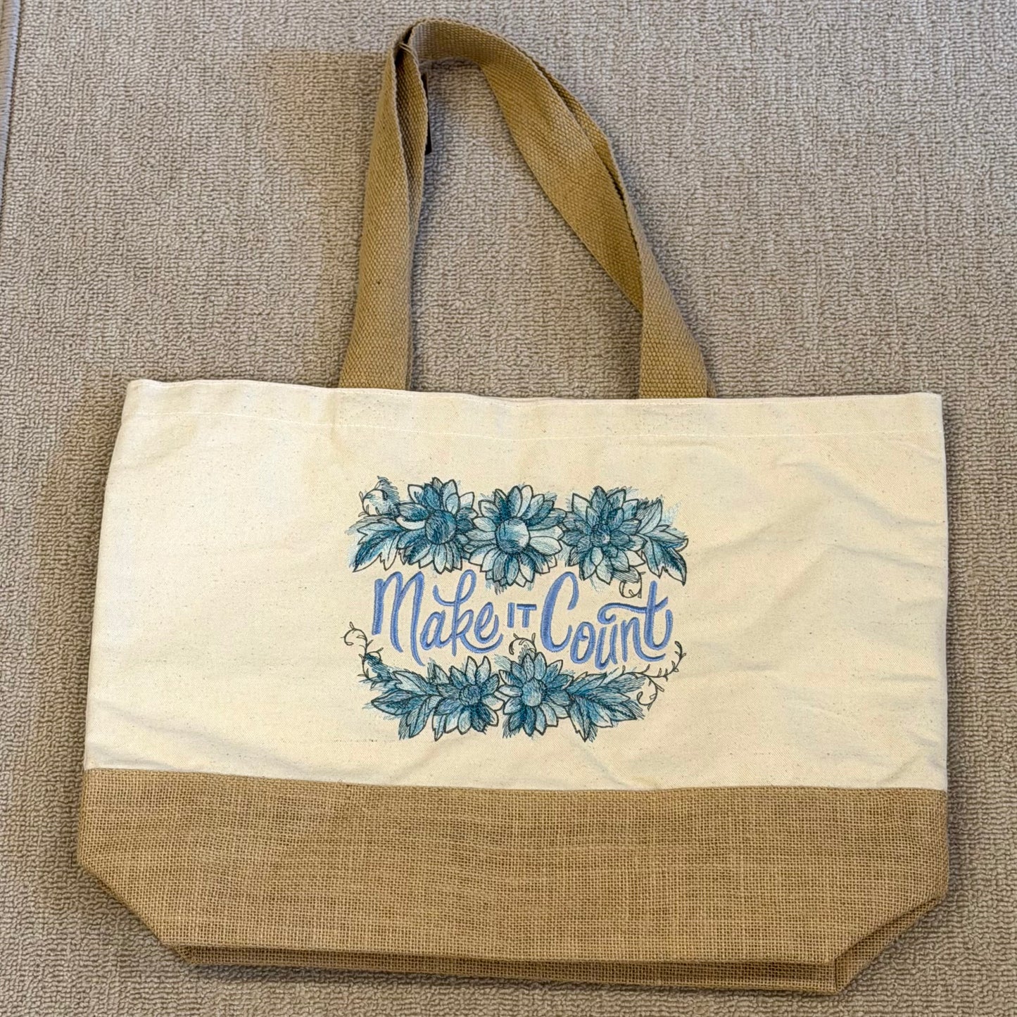 Canvas Shopper "Make It Count"
