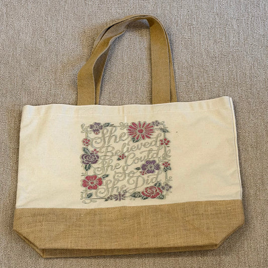 Canvas Shopper "She Believed"