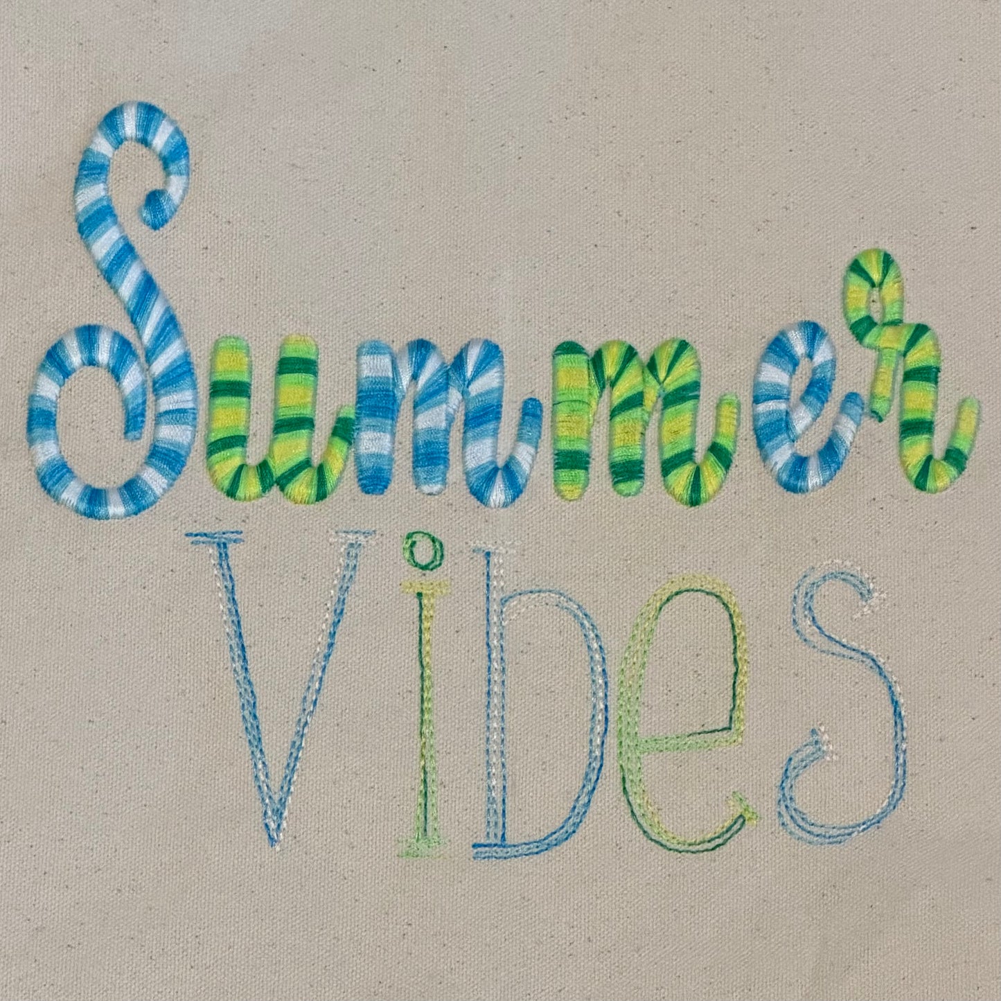 Canvas Shopper "Summer Vibes"