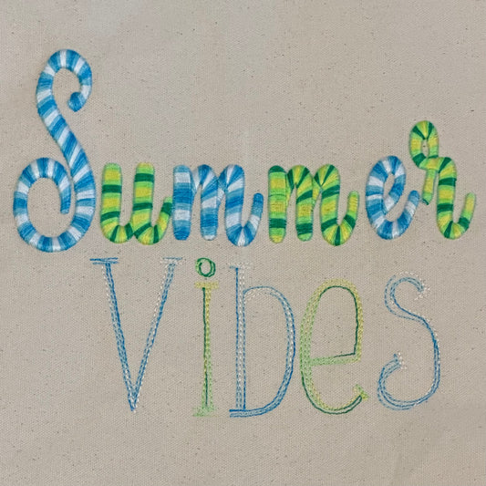 Canvas Shopper "Summer Vibes"
