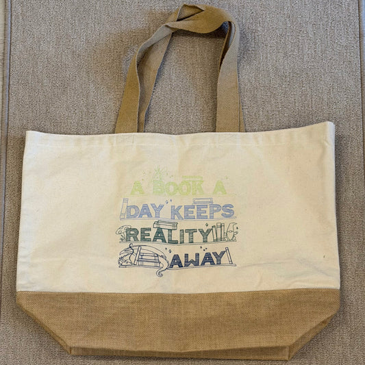Canvas Shopper "a book a day"
