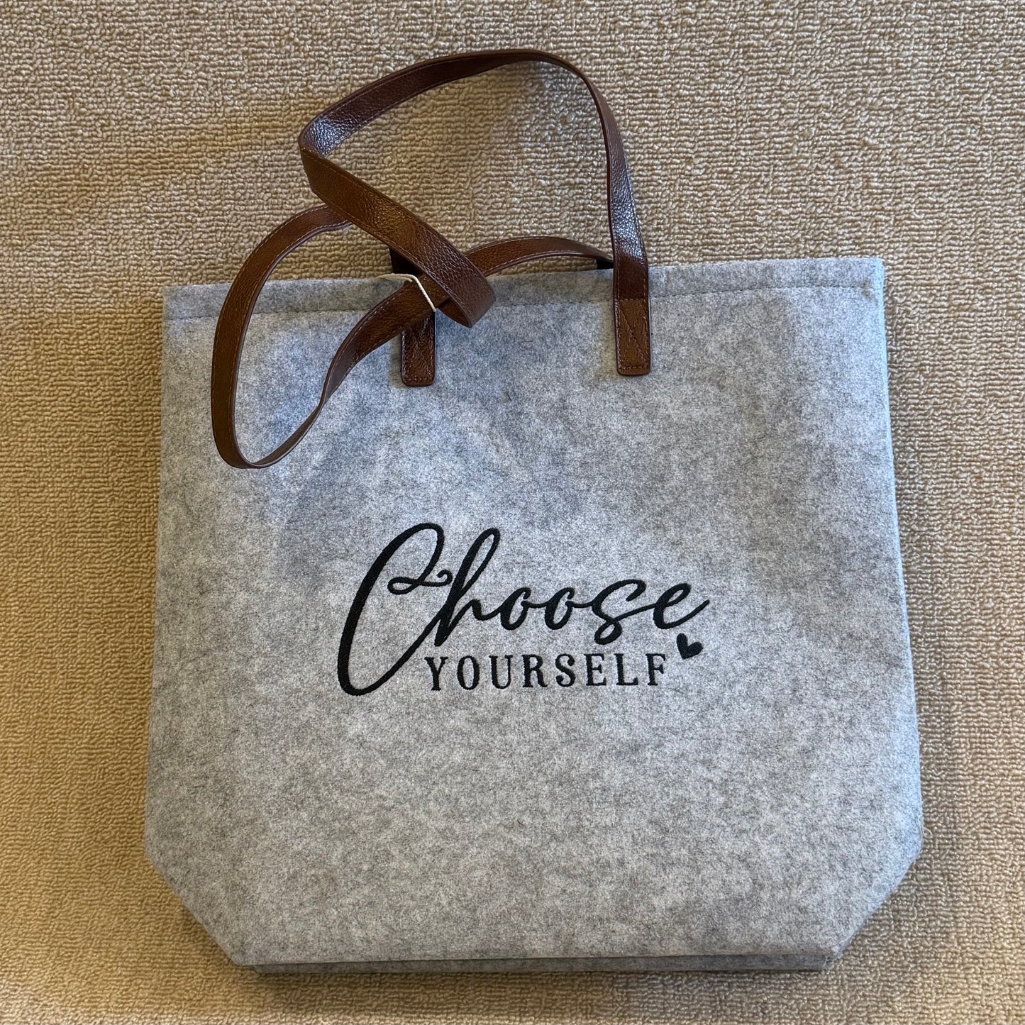 Filz Shopper "Choose Yourself"