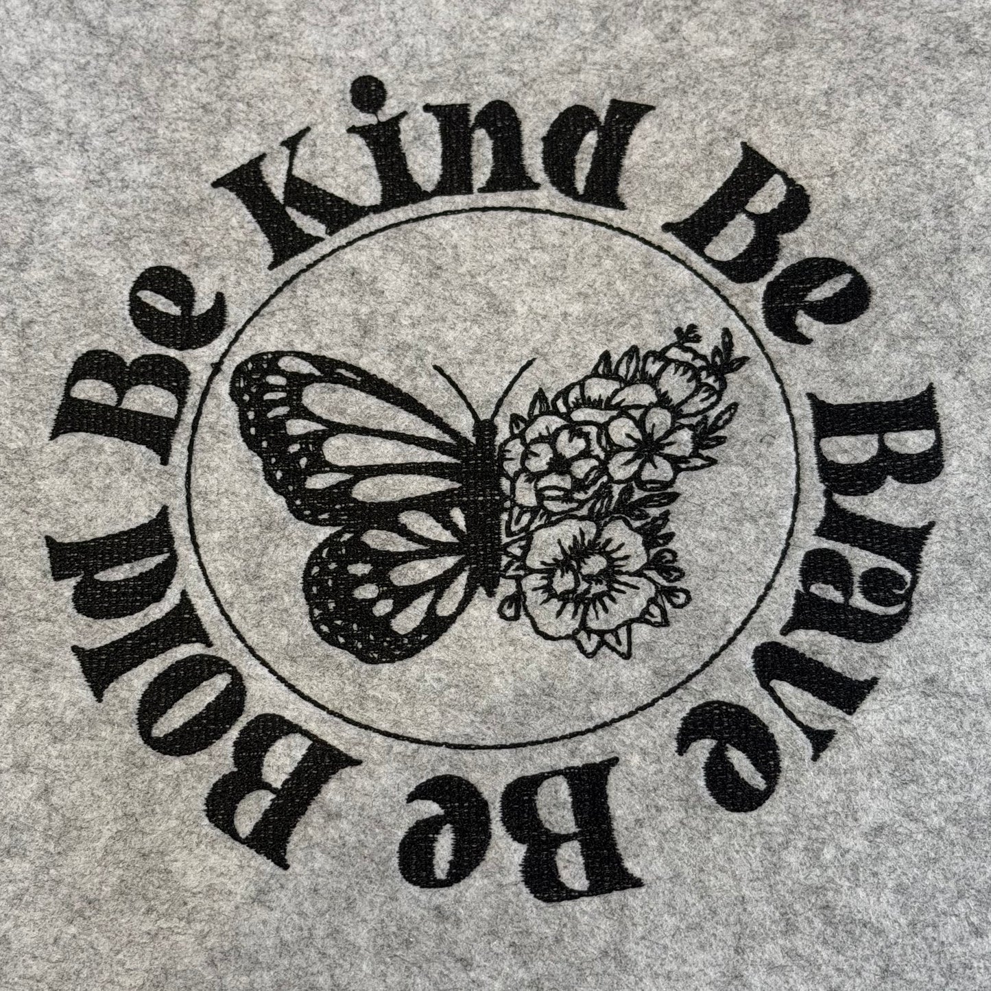 Filz Shopper "be kind be brave be bold"
