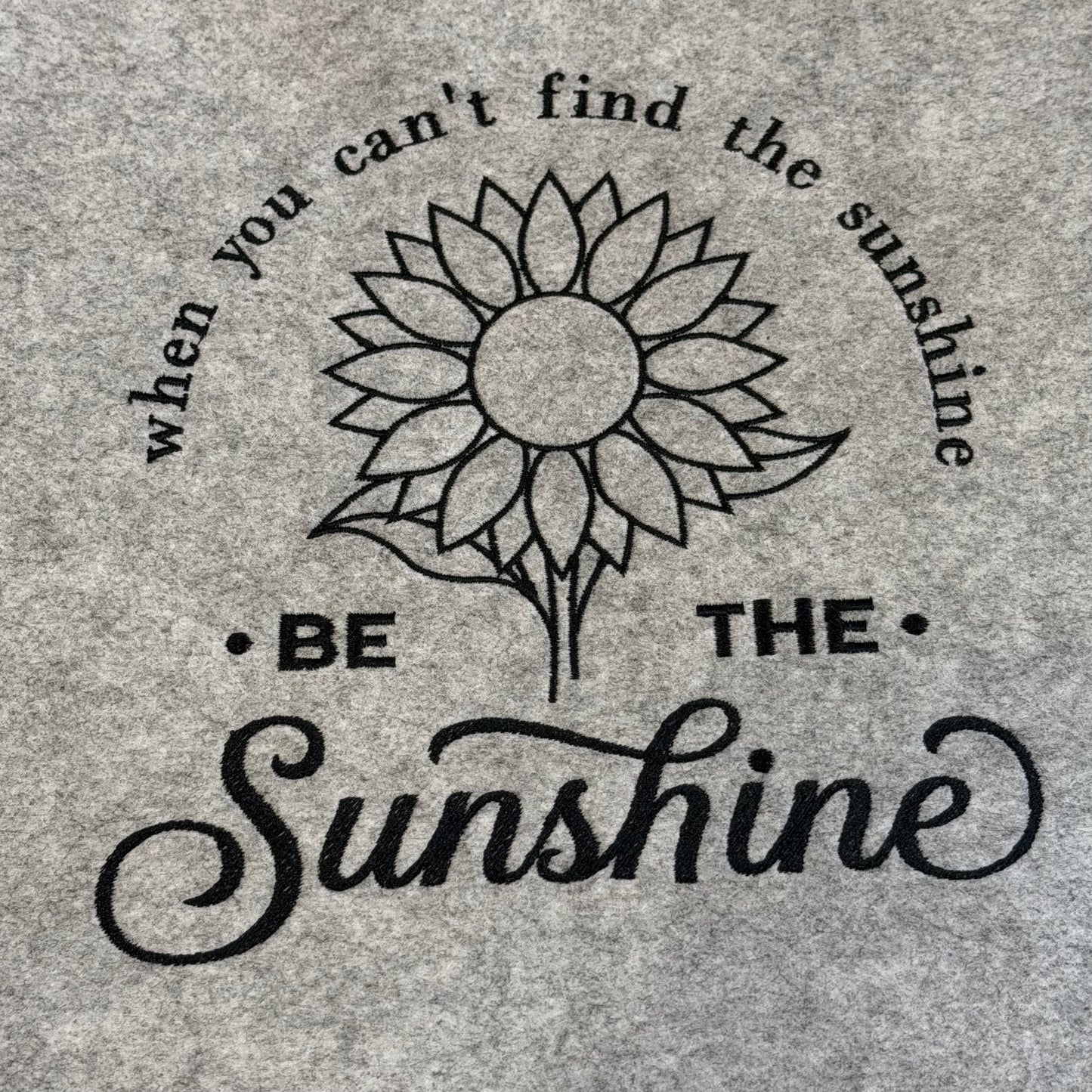 Filz Shopper "be the sunshine"