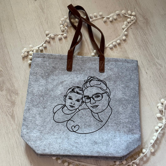 Filz Shopper - Personalisiert