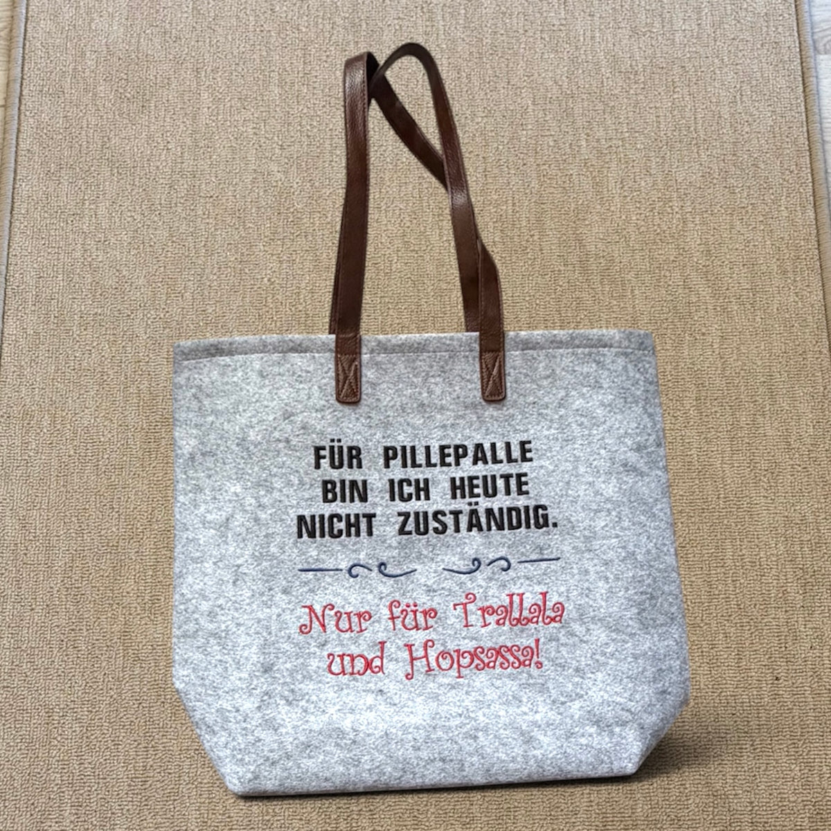 Filz Shopper "Trallala und Hopsasa"