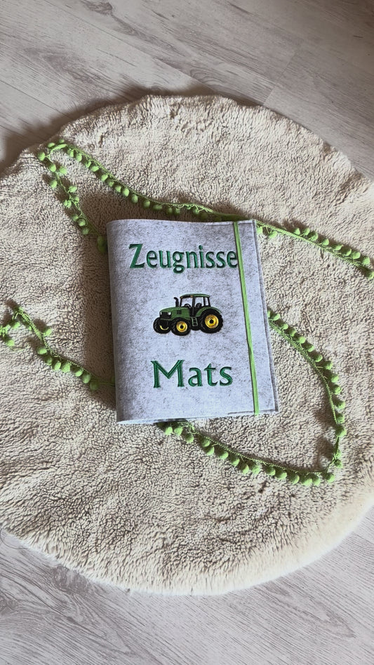 Zeugnishülle "Traktor"